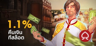 คืนเงิน สล็อต ออนไลน์ 1.1% ที่ BK8